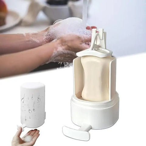 Wall-Mounted Soap Grinder – Punch-Free Dispenser for Easy Handwashing & Solid Soap Use.