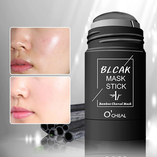 OCHEAL Solid Cleansing Mask – Green Tea & Charcoal Formula, Eliminates Blackheads, Peach Flavor, Purifies Skin