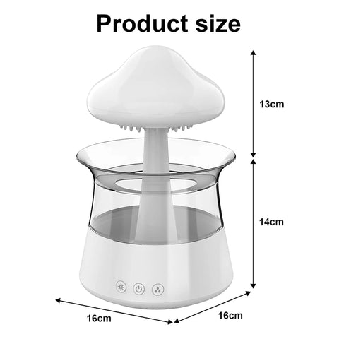 Rain Cloud Humidifier – 300ml, Aroma Diffuser, Night Light.