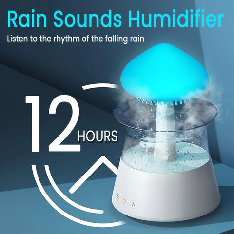 Rain Cloud Humidifier – 300ml, Aroma Diffuser, Night Light.