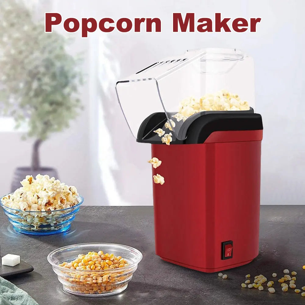 **High-Efficiency Electric Popcorn Maker | Fully Automatic Air Popper for Home**