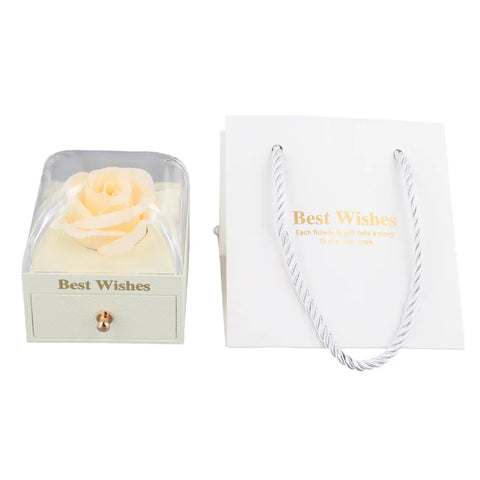 Eternal Rose Box - With Personalized Necklace & Real Rose